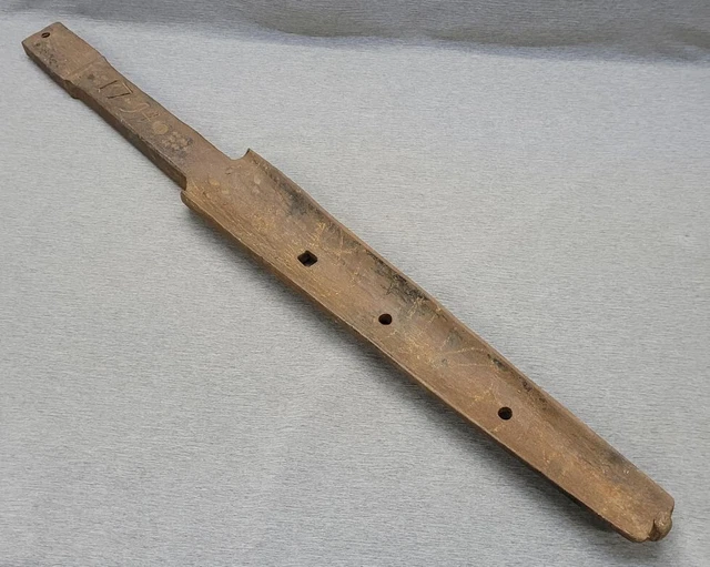 Großer Löffelbohrer Schälbohrer Wagenrad Bohrer 100mm Stellmacher 1794 alt antik