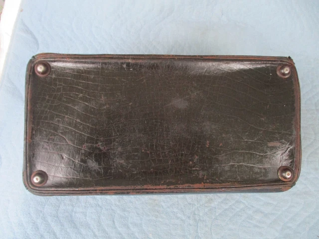 Antike Ledertasche  Arzttasche 5