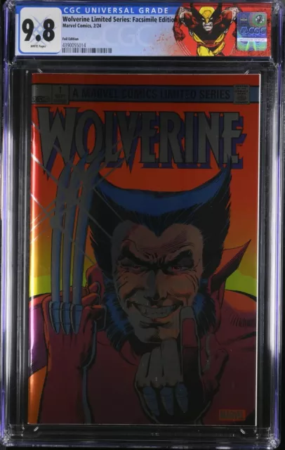 Wolverine Limited Series Facsimile Edition #1 CGC 9.8 (Marvel 2023) Custom Label