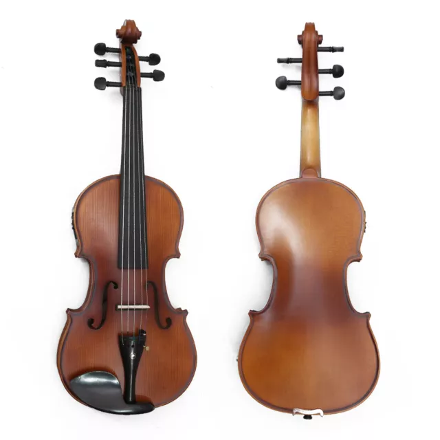 Advanced 5 String 4/4 Electric Acoustic Violin Maple Spruce  Professional Tone