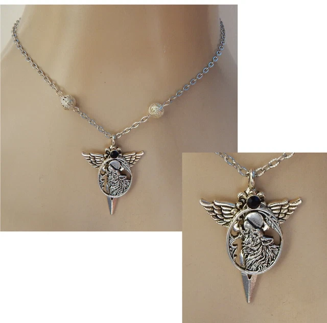 Wolf Moon Necklace Pendant Silver Jewelry Handmade NEW Fashion Wolfpack