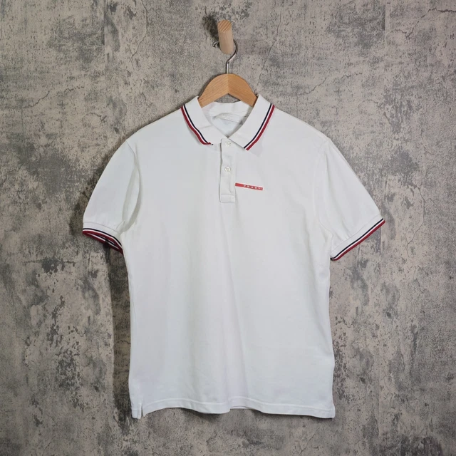 Polo top prada bianca