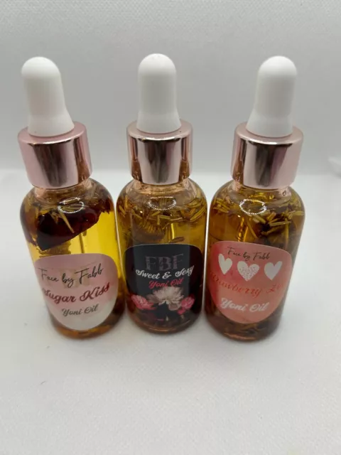 Aceites Yoni Sugar Kiss, Dulces Y Sexys, Y Freswberry Love.: A