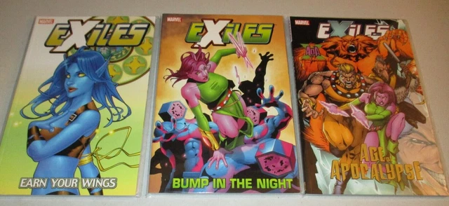 Exiles vol. 8 9 10 (TPB Softcover, Lot of 3) Earn Your Wings, Bump in the Night