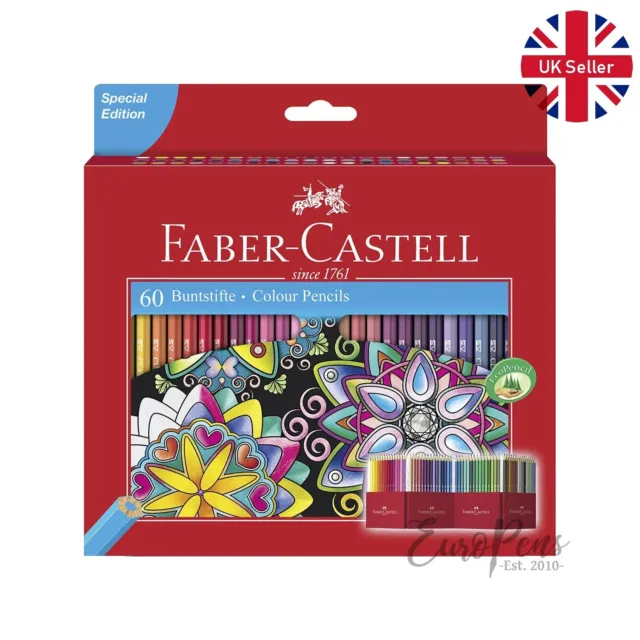 Faber-Castell Colouring Pencils - Pack of 60 - Assorted Colours rrp 21.95 OFFER 2