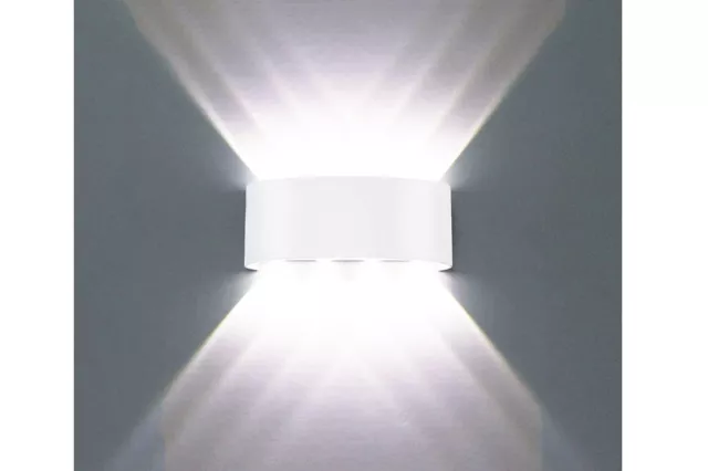 Applique LED Lampada da Parete Ovale 24W Luce Naturale Bianco Esterno Interno 11