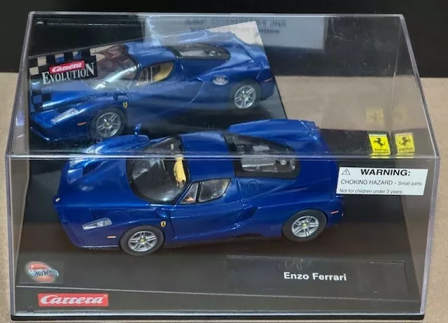 Carrera Evolution Hot Wheels Serie 25773 ENZO FERRARI en azul NUEVO EN ESTUCHE 2005