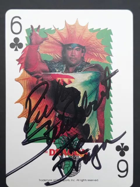 1991 Titan Sports WWF Playing Cards Ricky The Dragon Steamboat Signed Autograph 1991 Titan Sports WWF Playing Cards Ricky The Dragon Steamboat Signed Autograph