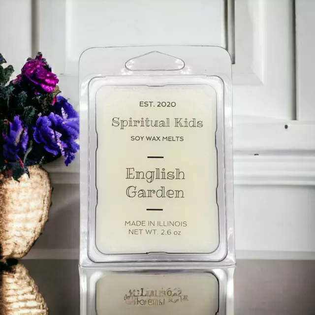 English Garden Soy Wax Melts 2.6oz 6ct Essential Fragrant Oils | Floral Scent
