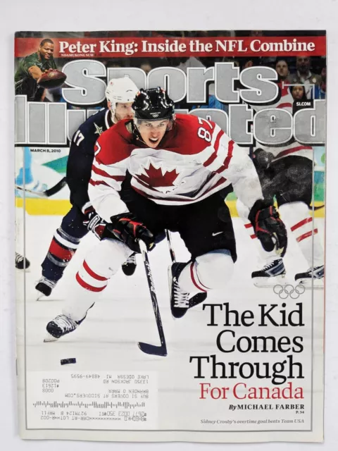 Sports Illustrated Magazine March 2010 Sidney Crosby Team USA