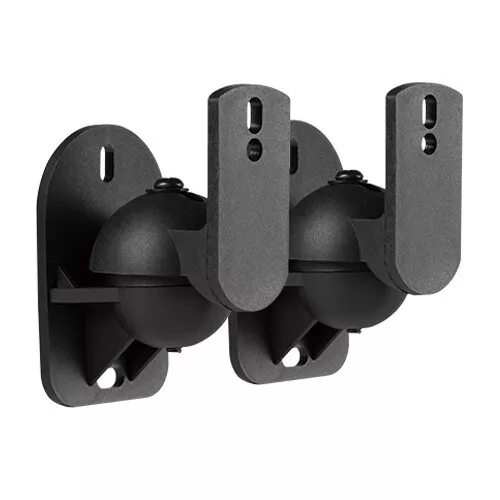 Universal Speaker Wall Mount Holder Brackets Adjustable Tilt & Swivel Pack of 2