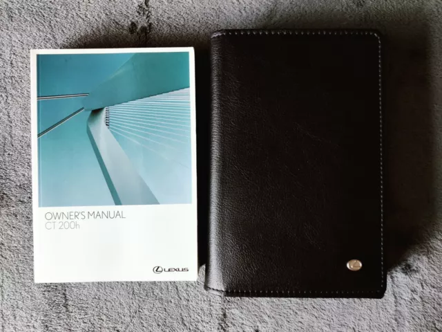 Genuine Lexus Ct 200H 2011-2014 Handbook Owners Manual Wallet Pack Y-271