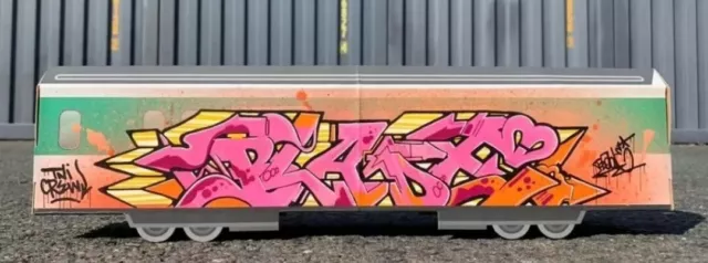 BLADE GRAFFITI on TRAIN WAGON MAKET Double Face SEEN/COPE2/DAZE/TAKI/ZENOY/156