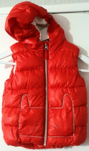 Giacca bomber con cappuccio rosso brillante NEXT/Bambini/ragazze/ragazze/senza maniche - Taglia 2-3 anni