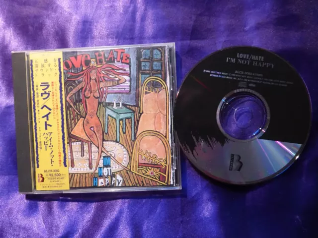 Love Hate  I'm not happy CD Japon OBI + 1 Titre bonus  I am the walrus 1995 2