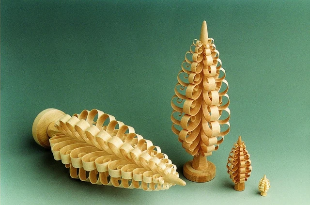 Weihnachtsdekoration Spanbaum  Höhe ca 3 cm NEU Weihnachten Weihnachtsbaum Holz