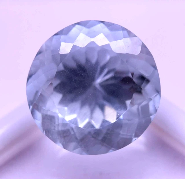 Natural Santa Maria Blue Aquamarine 13.55 Ct Certified Round Treated Gemstone