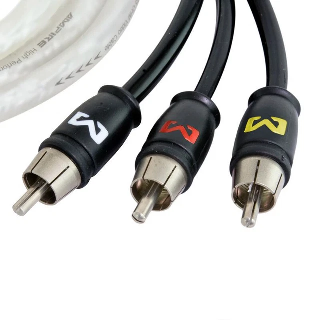Cavo Audio/video AV Da Jack Da 2,5 Mm A 3 X Cavo Audio/video RCA Cavo Video Da 2,5 Mm A AV Per Lettore Multimediale Netto 1,5 M - Foto 5