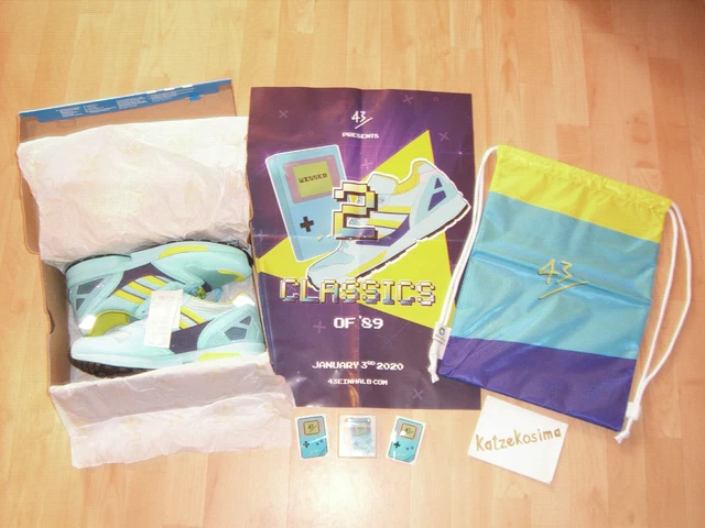 DS ADIDAS ZX 8000 "Aqua" 42 US 8.5 NEW +Poster OG Torsion Retro 80s 90s azx 9000