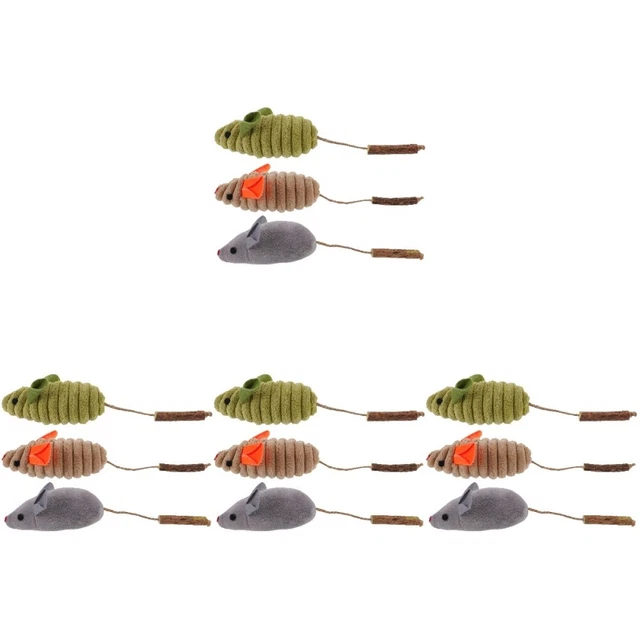 12 PIEZAS Juguete para gatos Catnip Toys Juguete para ratones Catnip Toys para gatitos