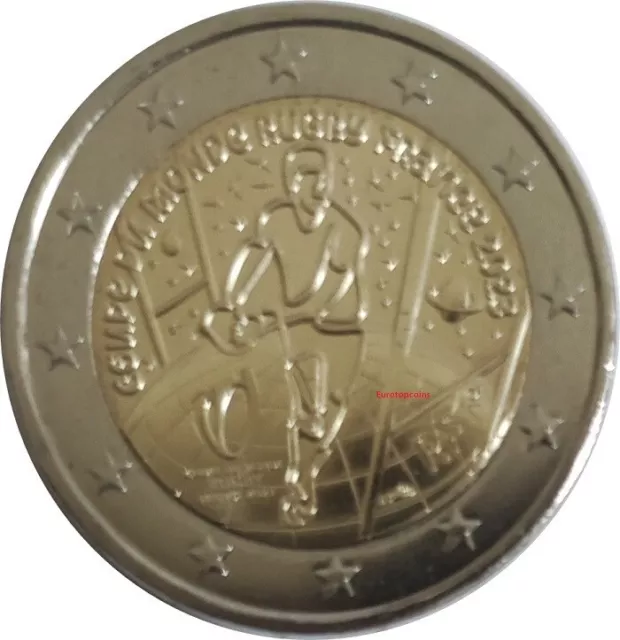 #Rm# 2 Euro Commemorative France 2023 - Rugby