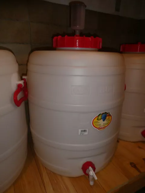 Mostfass / Gärfass Graf 80L (Hahn, Gärspund, Schraubverschluss)