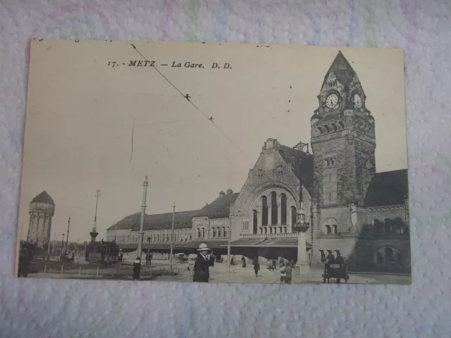 CPA - METZ - La gare