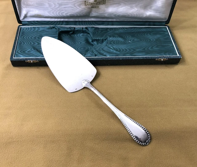 RAVINET D' ENFERT : 12 fourchettes à gâteau / dessert métal argenté + 1 coffret EUR 68,00