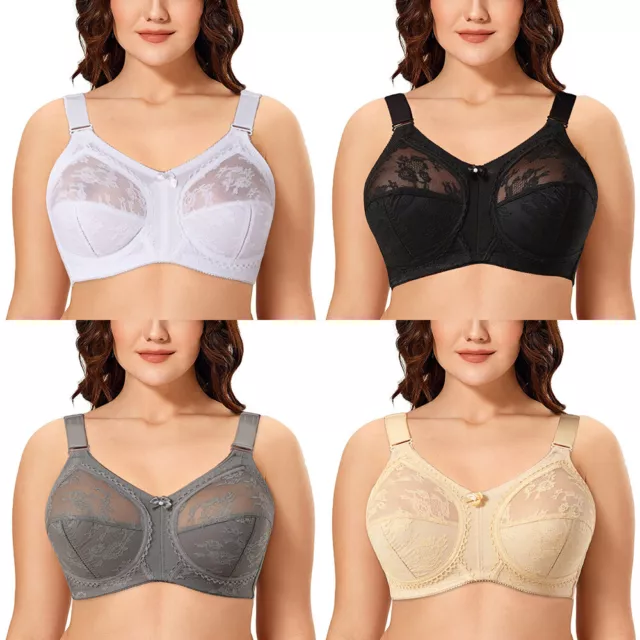WOMEN'S NATURANA POLY Cotton Firm Control Soft Cup Non Wired Bra 5325  £11.99 - PicClick UK