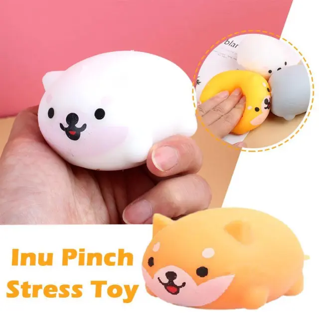 Shiba Inu Kirky Dog Squeeze Toy Stress Reliever Hand Toys T9M NEW Cute I3H8