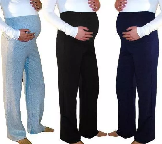 Maternity trousers pregnancy pants casual yoga over bump joggers 10 12 14 16 18