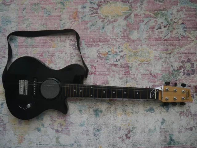 First Act Discovery Electric Guitar Black, Needs Strings, Has Minor Scuffs