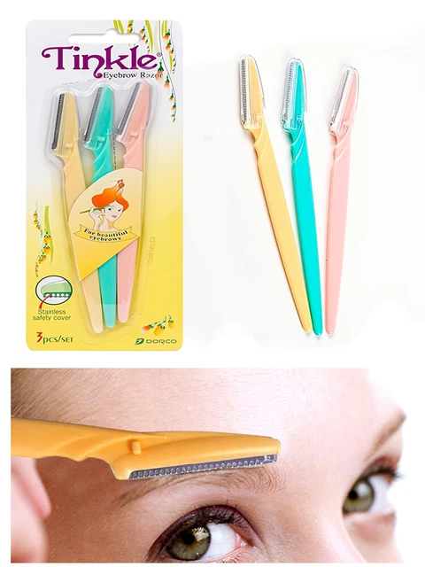 Afeitadora de seguridad para depilación de cejas o cara cortadora moldeadora afeitadora herramientas cosméticas