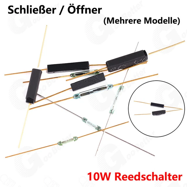 Reedkontakt Reedschalter Reed-switch NO 13x2,0mm Schließer Modelleisenbahn