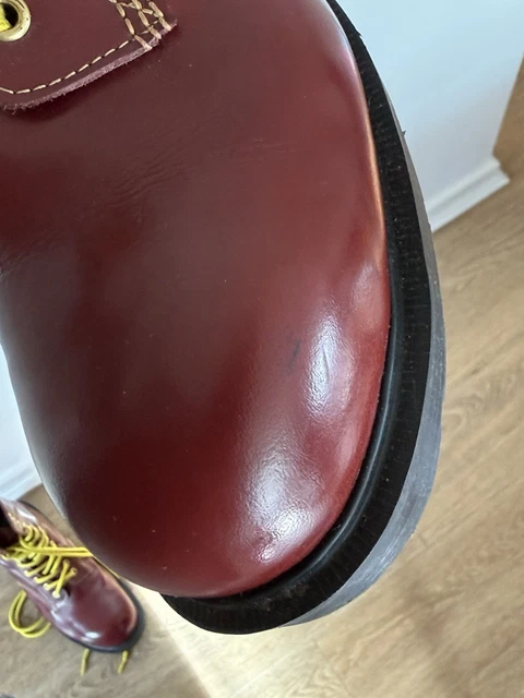 SOLOVAIR “SOUTHERNER” UK 10, Red Leather, Steel Toe Boots £156.70 ...