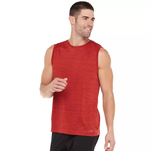NWT TEK GEAR DryTek Athletic Wicking Tank Shirt Mens Medium Gray Knit  Sleeveless $17.99 - PicClick