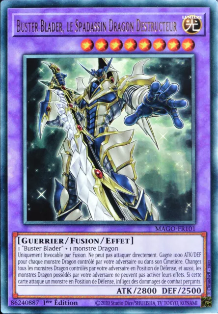 carte YU-GI-OH MAGO-FR101 Buster Blader, Le Spadassin Dragon Destructeur NEUF FR