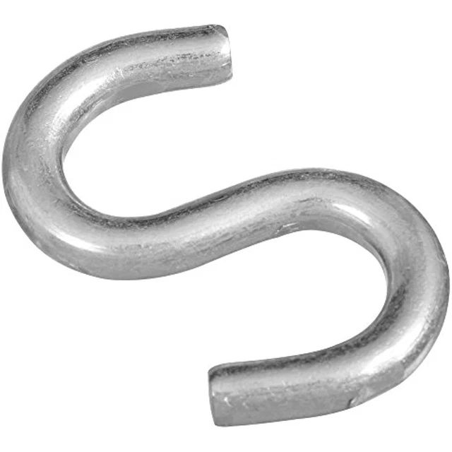 National Hardware N121-665 V2076 Open S Hooks in Zinc plated, 2 pack