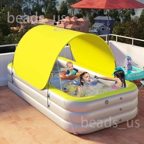 Portable Outdoor Swimming Pool Children Automatic Inflatable Bathtub Water Game