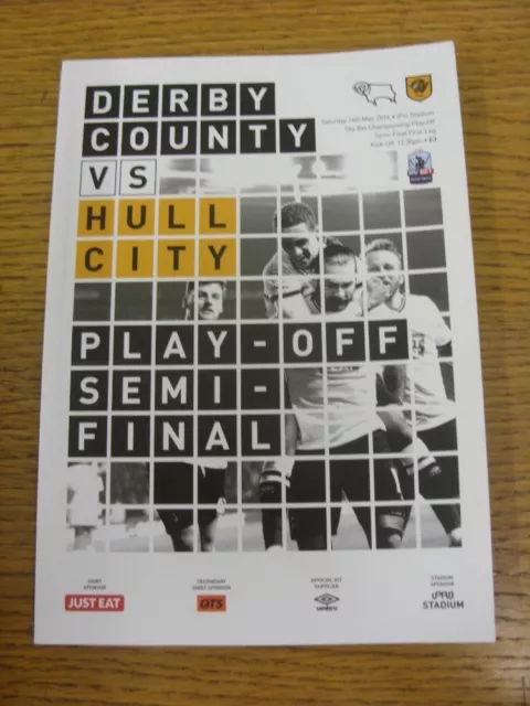 14/05/2016 Play-Off Semi-Final Championship Division - Derby County v Hull City