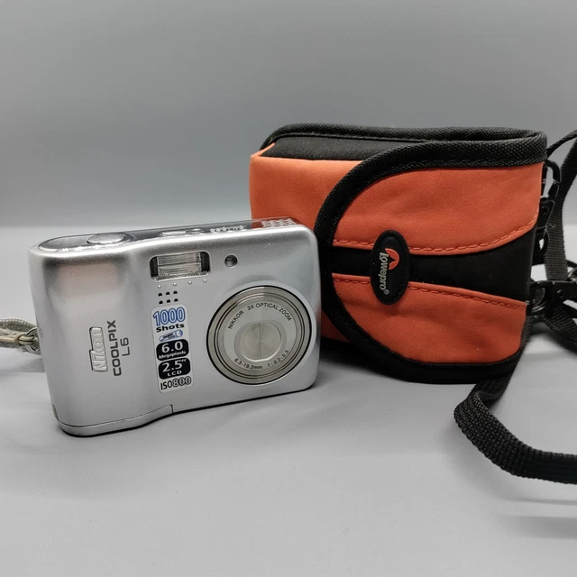 Nikon Coolpix L6 6.0MP Compact Digital Camera Silver Tested