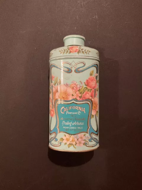 Avon 91st Anniversary Keepsake 1977 California Perfume Co. Perfumed Talc Tin