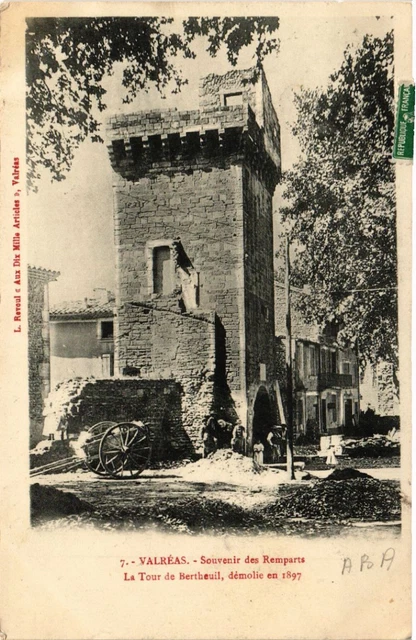 CPA AK VALREAS - Souvenir des Ramparts - La Tour de Bertheuil demolished (518950)