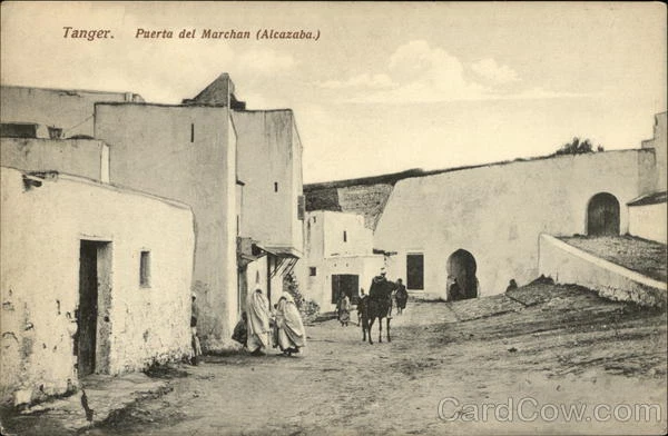Morocco Tanger (Tangiers) Puerta del Marchan (Alcazaba) Postcard Vintage
