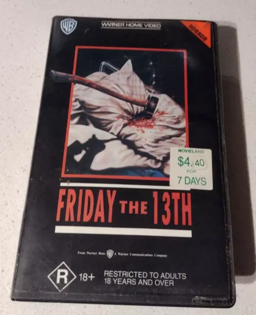 FRIDAY THE 13TH VHS Pal Big Box Ex rental Warner original case original