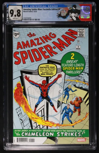 Amazing Spider-Man: Facsimile Edition 1 CGC 9.8 Spider-Man CGC Label