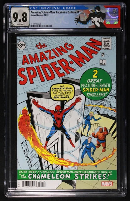 Amazing Spider-Man: Facsimile Edition 1 CGC 9.8 Spider-Man CGC Label