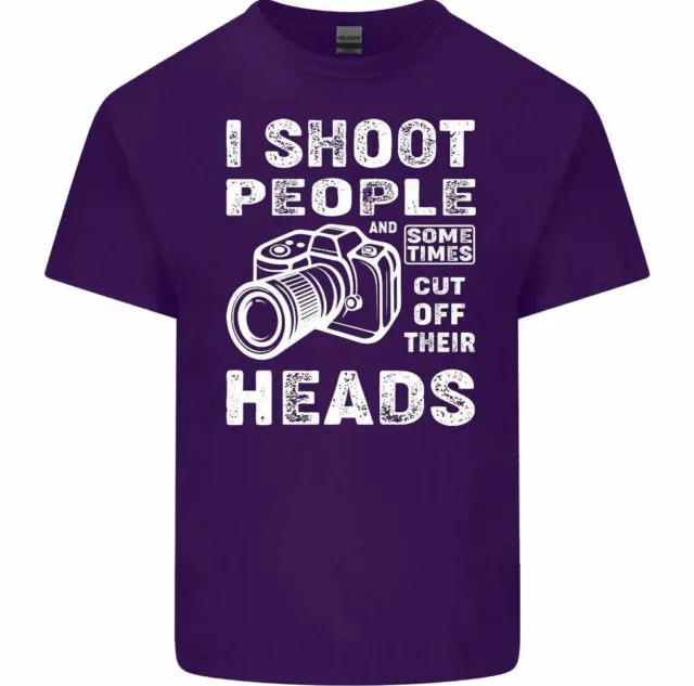 T-shirt fotocamera Photography I Shoot People da uomo divertente fotografo obiettivo scherzo top 12