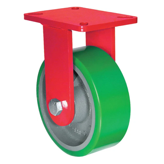 HAMILTON R-HS-6SPB Standard Plate Caster,Rigid,960 lb.