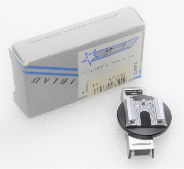 Zapato flash ajustable Hasselblad 43125 para la serie 500 de JAPÓN【Top COMO NUEVO】 CAJA